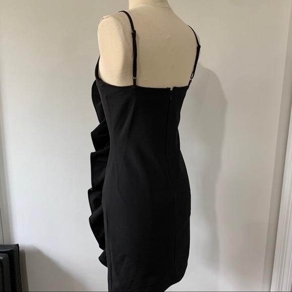 Wore once LIKELY ruffled black dress - Picture 3 of 6